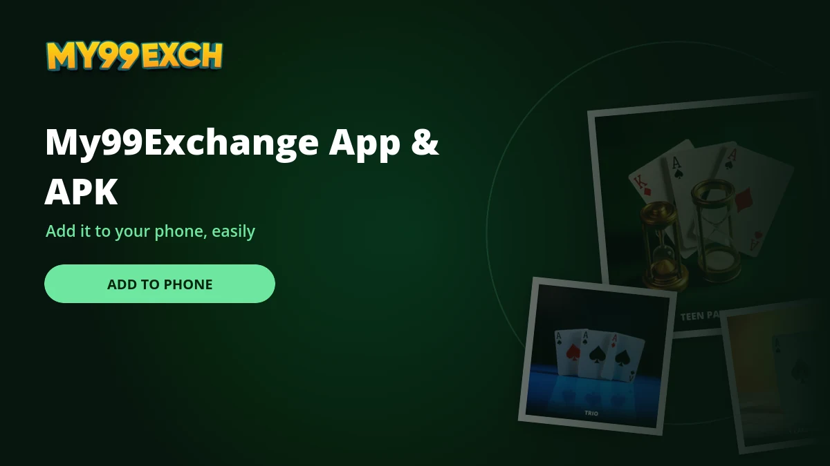 My99Exchange app and apk banner with sic bo and casino game tiles
