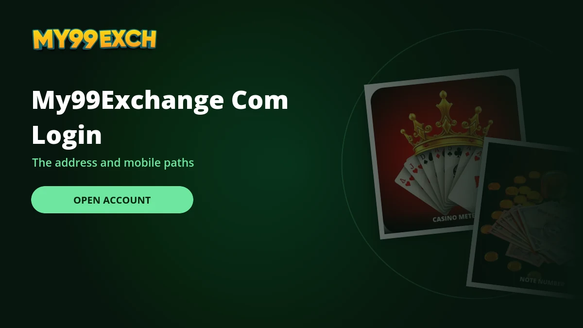 My99Exchange com login banner with baccarat and roulette game tiles