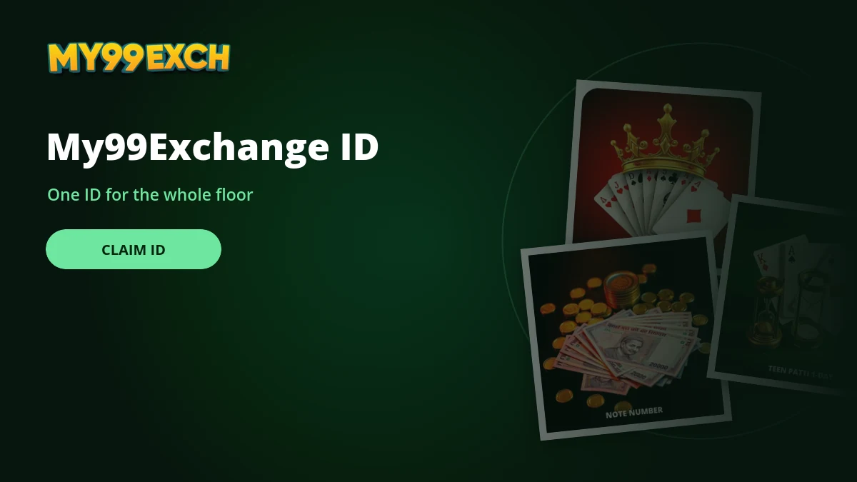 My99Exchange id banner with teen patti and beach roulette game tiles